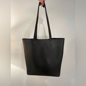 AWAY | The Longitude Tote - Black Leather